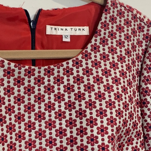 Trina Turk Floral Darling Ruffle Sleeve Dress - Picture 8 of 14